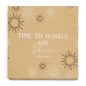 Papierowe serwetki  Time to Sparkle Riviera Maison    