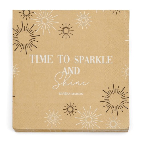 Papierowe serwetki  Time to Sparkle Riviera Maison    