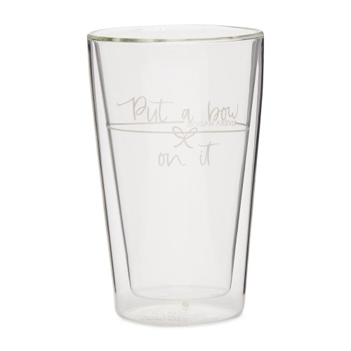 Szklanka Put a Bow on it Double Wall Glass L Riviera Maison   