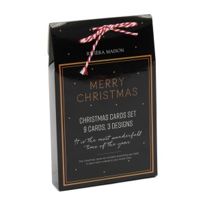 Kartki Świąteczne Wonderful Time Christmas  Riviera Maison 9szt.  