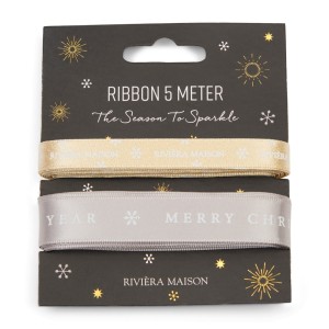 Wstążki ozdobne  Merry Christmas Riviera Maison - 5m 