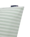 Poszewka na poduszkę Green/White Striped Cotton Poplin Lexington 50x60