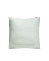 Poszewka na poduszkę Green/White Striped Cotton Poplin Lexington 50x60