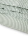 Poszwa Green/White Striped Cotton Poplin  Lexington 150x210