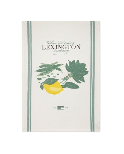 Ręcznik kuchennySalad Organic Cotton Twill Kitchen Lexington White/Green 