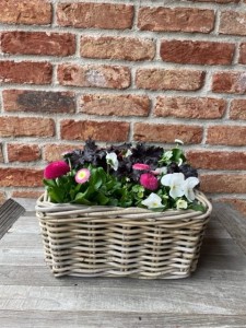 Kwadratowy kosz ratanowy 30x30