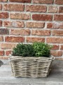 Zestaw 2 prostokątnych  koszy ratanowych  40/30 cm