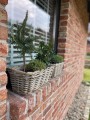 Zestaw 2 prostokątnych  koszy ratanowych  40/30 cm
