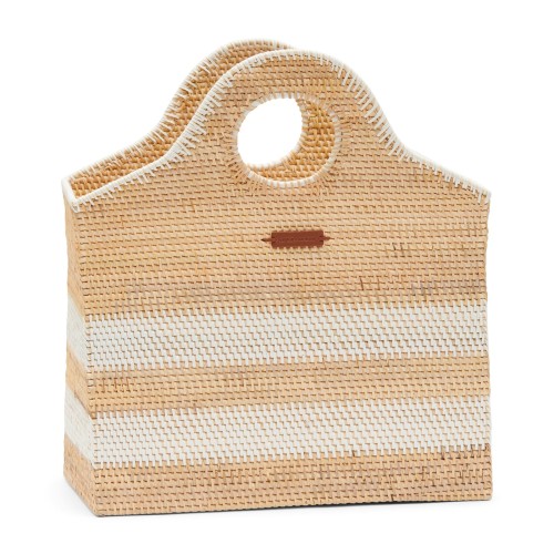 Kosz na gazety  Crystal Bay Magazine Riviera Maison L