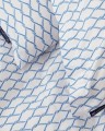 Poszewka na poduszkę White/Blue Rope Printed Cotton Poplin Lexington 50x60