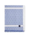 Narzuta / Pled Striped Rope Structured Cotton Bedspread, Blue/White Lexington 160x240