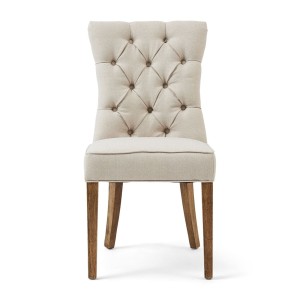 Krzesło Dinner Chair Balmoral, Flanders Flax, Oxford Weave Riviera Maison  