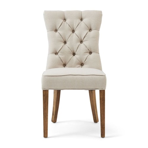 Krzesło Dinner Chair Balmoral, Flanders Flax, Oxford Weave Riviera Maison  