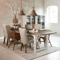 Krzesło Dinner Chair Balmoral, Flanders Flax, Oxford Weave Riviera Maison