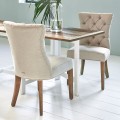 Krzesło Dinner Chair Balmoral, Flanders Flax, Oxford Weave Riviera Maison