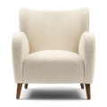 Fotel Armchair La Contessina, White Sand, Bouclé Riviera Maison