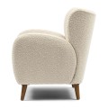 Fotel Armchair La Contessina, White Sand, Bouclé Riviera Maison