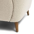 Fotel Armchair La Contessina, White Sand, Bouclé Riviera Maison