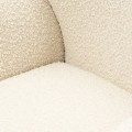 Fotel Armchair La Contessina, White Sand, Bouclé Riviera Maison