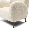Fotel Armchair La Contessina, White Sand, Bouclé Riviera Maison