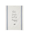 Ręcznik kuchenny Eat &amp; Drink Embroidered Org. Cotton Kitchen Towel Lexington