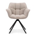 Krzesło Swivel Dining Chair Carnaby, Fabulous Flax, Mouliné Linen  Riviera Maison