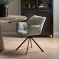 Krzesło Swivel Dining Chair Carnaby, Fabulous Flax, Mouliné Linen  Riviera Maison