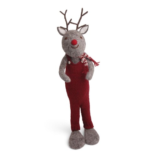 Big Grey Rudolf  with  Red Pants Heart Gry & Sif        