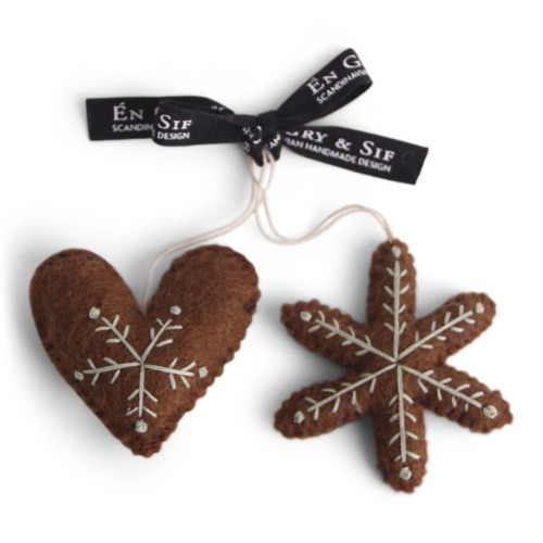 Gingerbread Heart & Star Gry & Sif        
