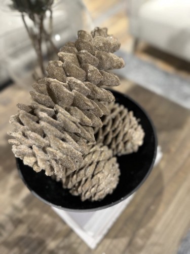 Ozdoba szyszka naturalna Riviera Maison gold    