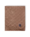 Narzuta / Pled Quilted Organic Cotton Velvet Bedspread Beige  Lexington 160x240