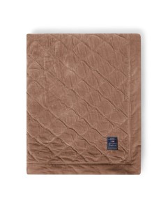 Narzuta / Pled Quilted Organic Cotton Velvet Bedspread Beige  Lexington 160x240 