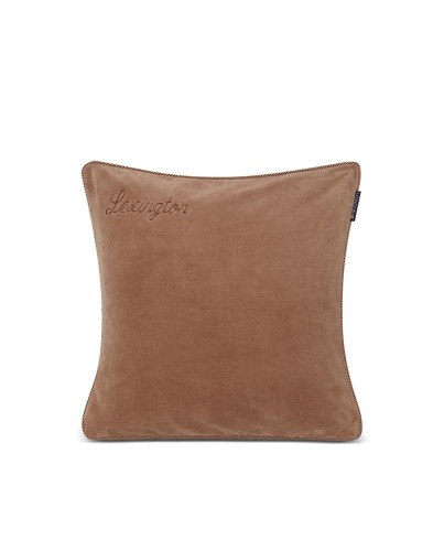 Poszewka Organic Cotton Velvet Pillow Cover Lexington 50x50 Beige