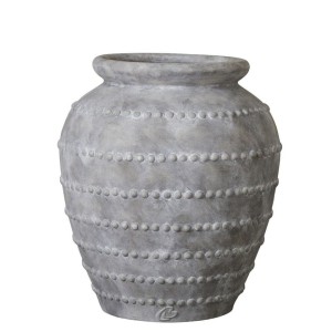 Wazon / donica dekoracyjna Anna flower pot H59.5 cm. antique grey Lene Bjerre   