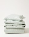 Zestaw pościeli Striped Cotton Pin Point Green/White Lexington 200x200/50x70x2