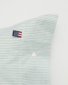 Zestaw pościeli Striped Cotton Pin Point Green/White Lexington 200x200/50x70x2
