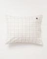 Poszewka na poduszkę Checked Lyocell Blend White/Beige  Lexington 50x60