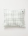 Zestaw pościeli Checked Lyocell Blend White/Green  Lexington 150x210/50x70