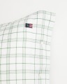 Zestaw pościeli Checked Lyocell Blend White/Green  Lexington 150x210/50x70