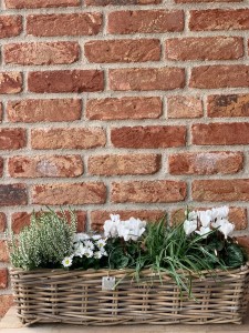 Prostokątna donica rattanowa 58cm