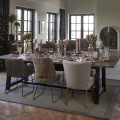Krzesło Dining Chair Louise, Fabulous Flax, Mouliné Linen Riviera Maison