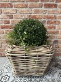 Kwadratowa donica ratanowa DRYPOT 48cm x 37cm ( gruby rattan)