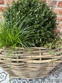 Kwadratowa donica ratanowa DRYPOT 48cm x 37cm ( gruby rattan)