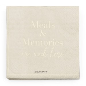 Papierowe serwetki  Meals & Memories Riviera Maison
