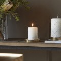 Świeca biała Pillar Candle Pillar Padded  Riviera Maison 7x10