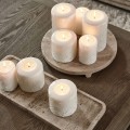 Świeca biała Pillar Candle Pillar Padded  Riviera Maison 7x10