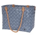 Torba na zakupy Sainte-Maxime stripes Handed By  ocean blue XL