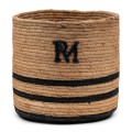 Zestaw 2  koszy RM  Striped Monogram  Riviera Maison
