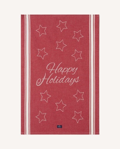 Ręcznik kuchenny Happy holidays jacquard kitchen towel Lexington   red