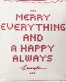 Poszewka Happy always pillow cover  Lexington snow white /red